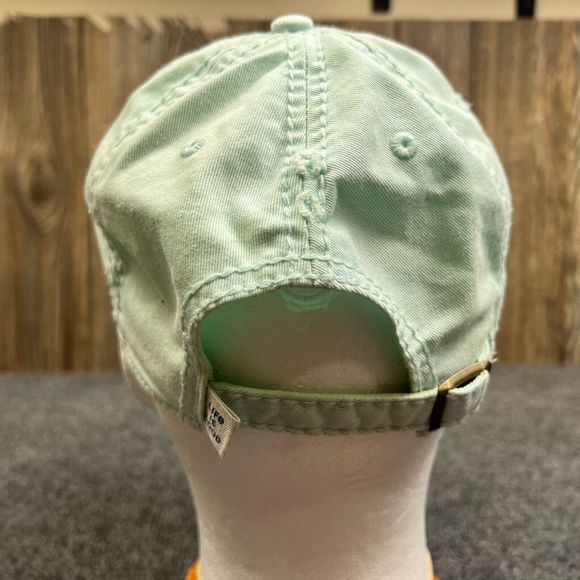 Life Is Good Big Heart Logo Cap Womens Adjustable Embroidered Green Hat - Picture 4 of 9